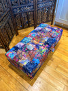 PREMIUM coffee table Demask multicolour Ottoman with Storage | Patterned Footstool Pouffe | Colourful Ottoman Storage Bench