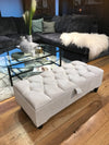 Rectangle chesterfield buttoned Storage Bench coffee table footstool