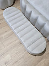 Olivia Creamy white Coffee Table Bench, lid panel lid storage Footstool seat