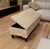 Line panel storage bench,  Footstool coffee table