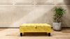 Mustard Gold Ottoman Storage Bench | Gold Velvet Chesterfield Footstool