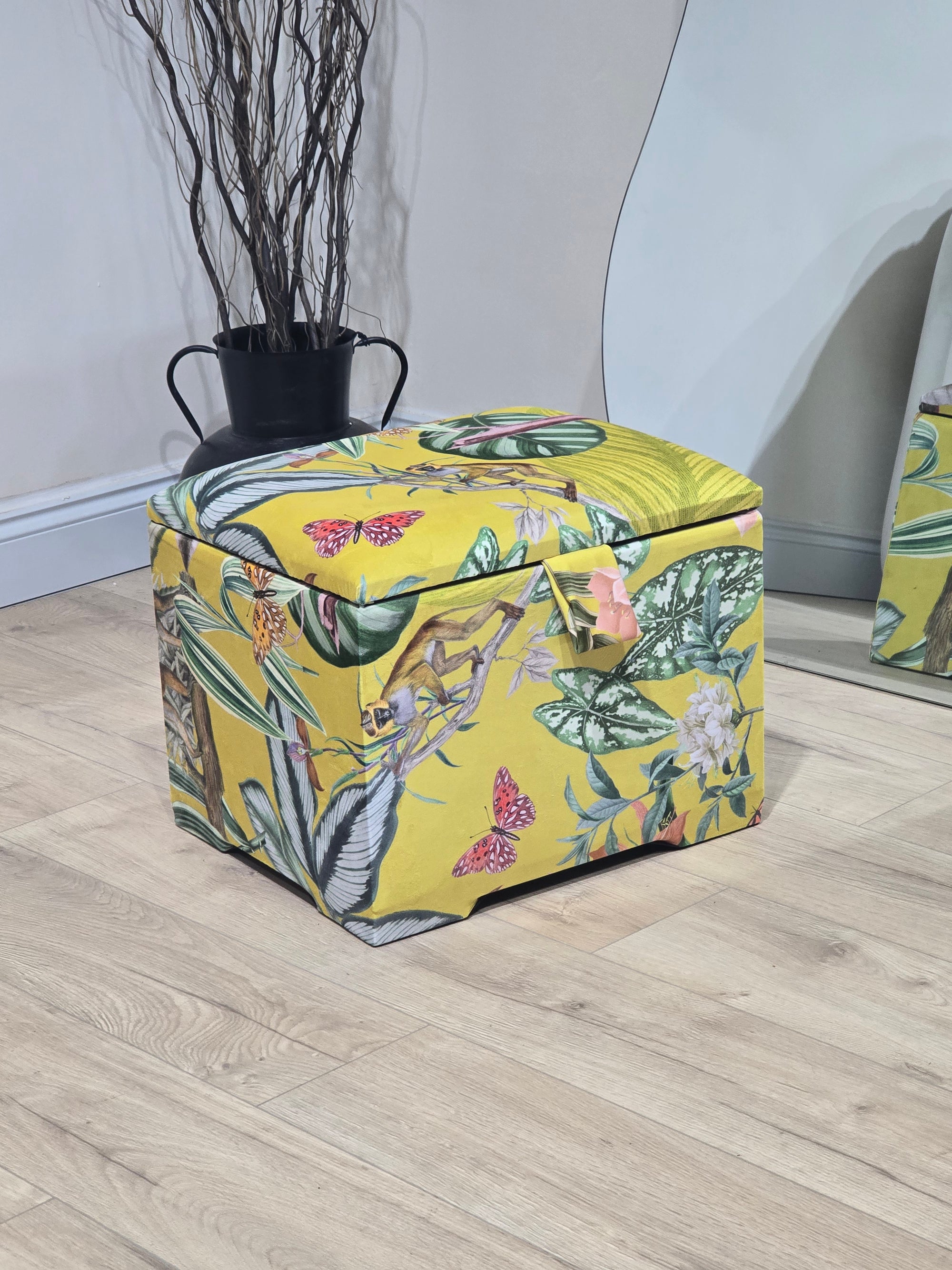 Sit N Sew storage Box By Deco Floral store Print Sewing Storage Seat