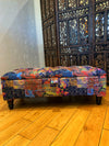 PREMIUM coffee table Demask multicolour Ottoman with Storage | Patterned Footstool Pouffe | Colourful Ottoman Storage Bench