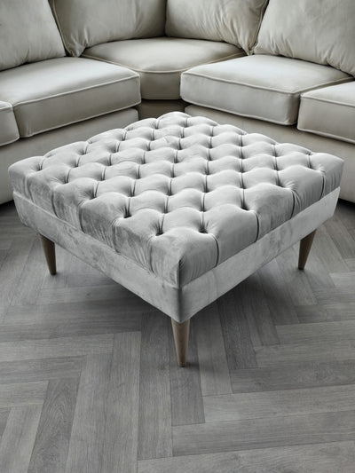 Premium non storage Coffee Table Bench, Chesterfield Footstool table