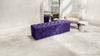 Window bay seat Large Ottoman bench purple seat chesterfield design