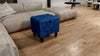 Blue Small Plain coffee table Storage Box | Blue Small Ottoman | Blue Ottoman Storage