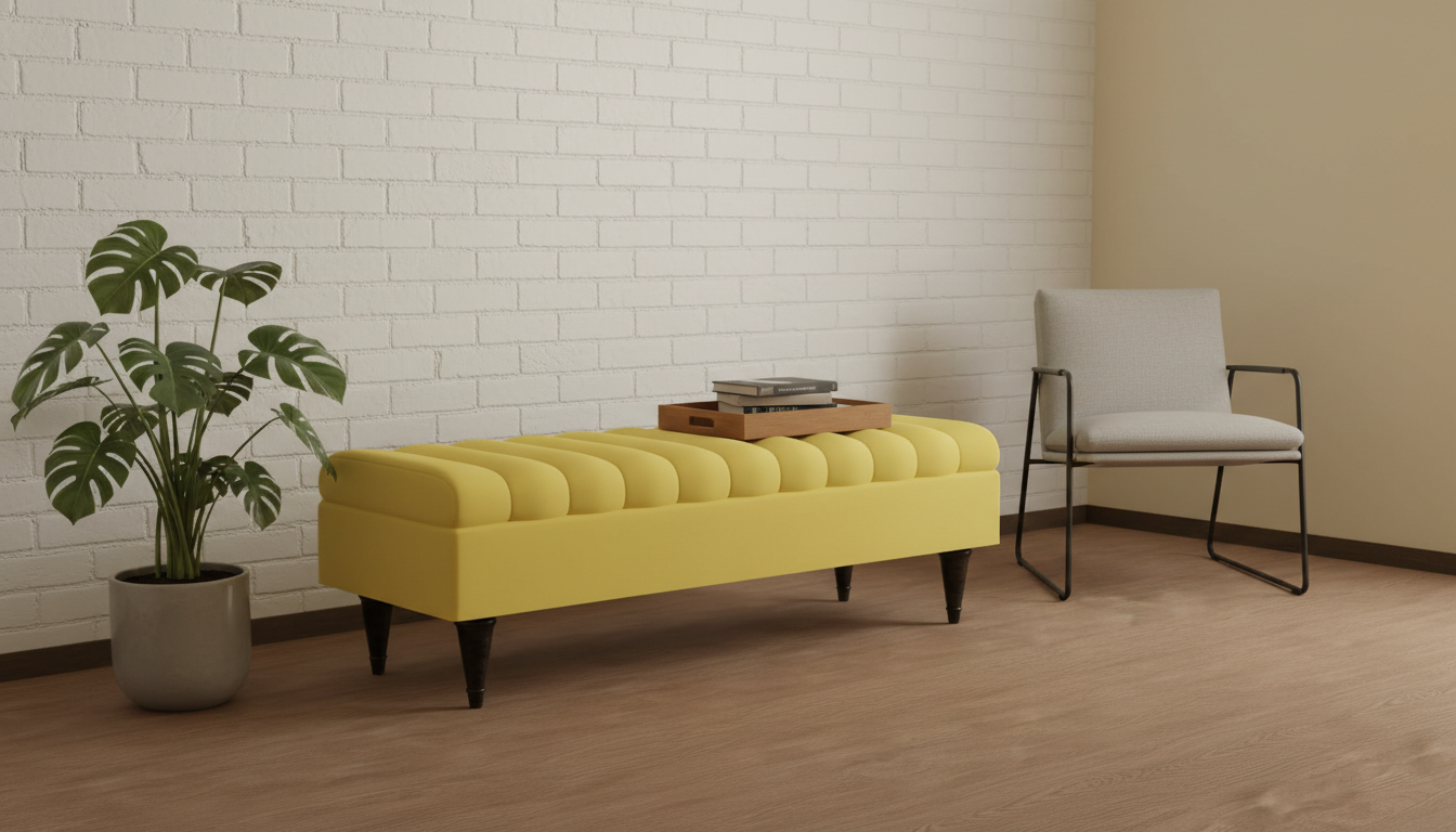 Romo storage ottoman coffee table bench seat for modern living room - ISTOOLS