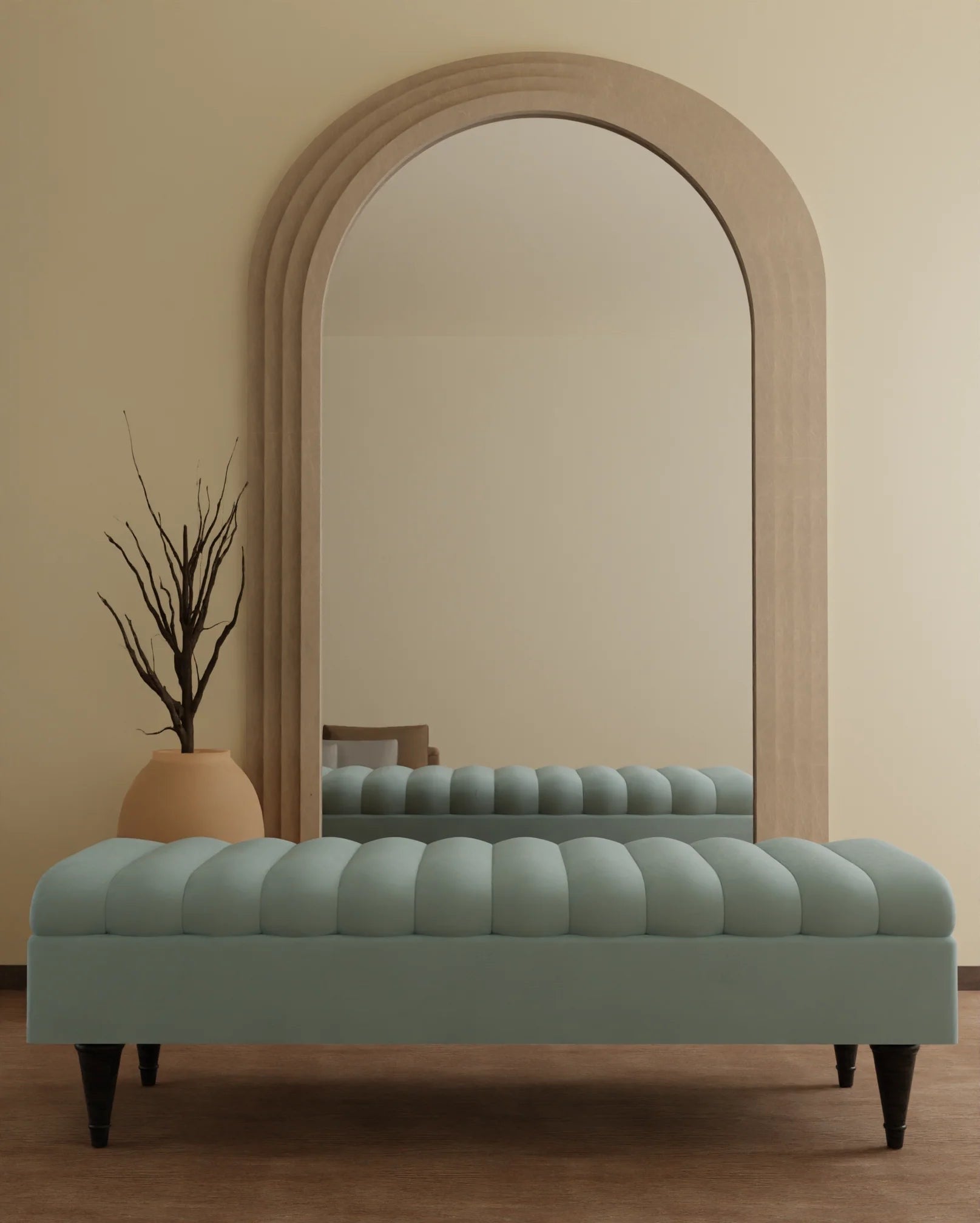 Romo Panel Ottoman storage Coffee Table Bench seat - ISTOOLS