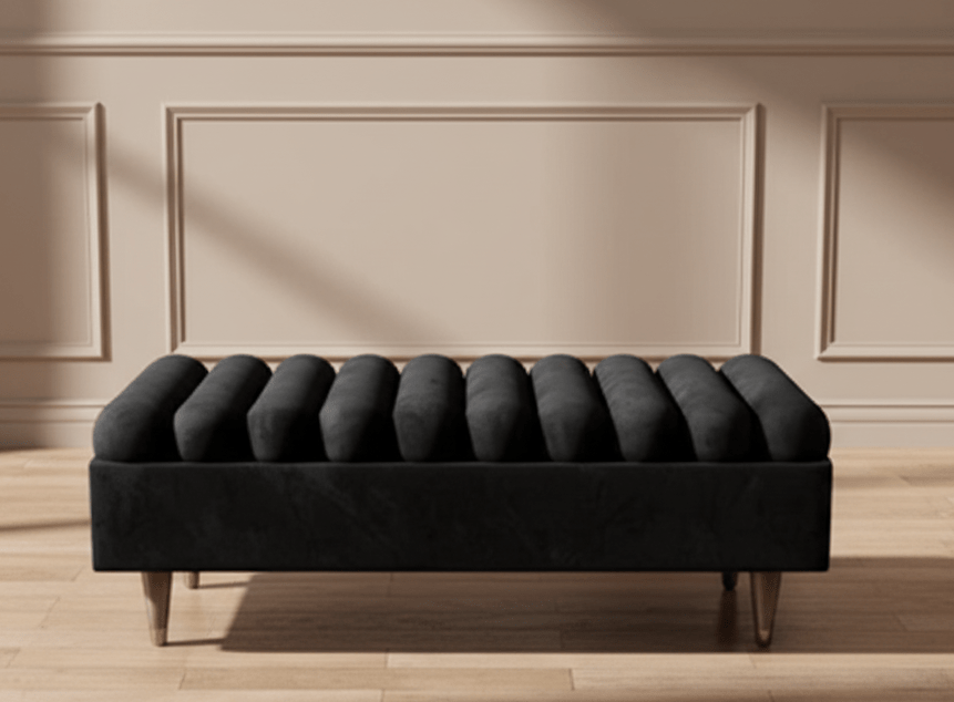 Romo Panel Ottoman storage Coffee Table Bench seat - ISTOOLS