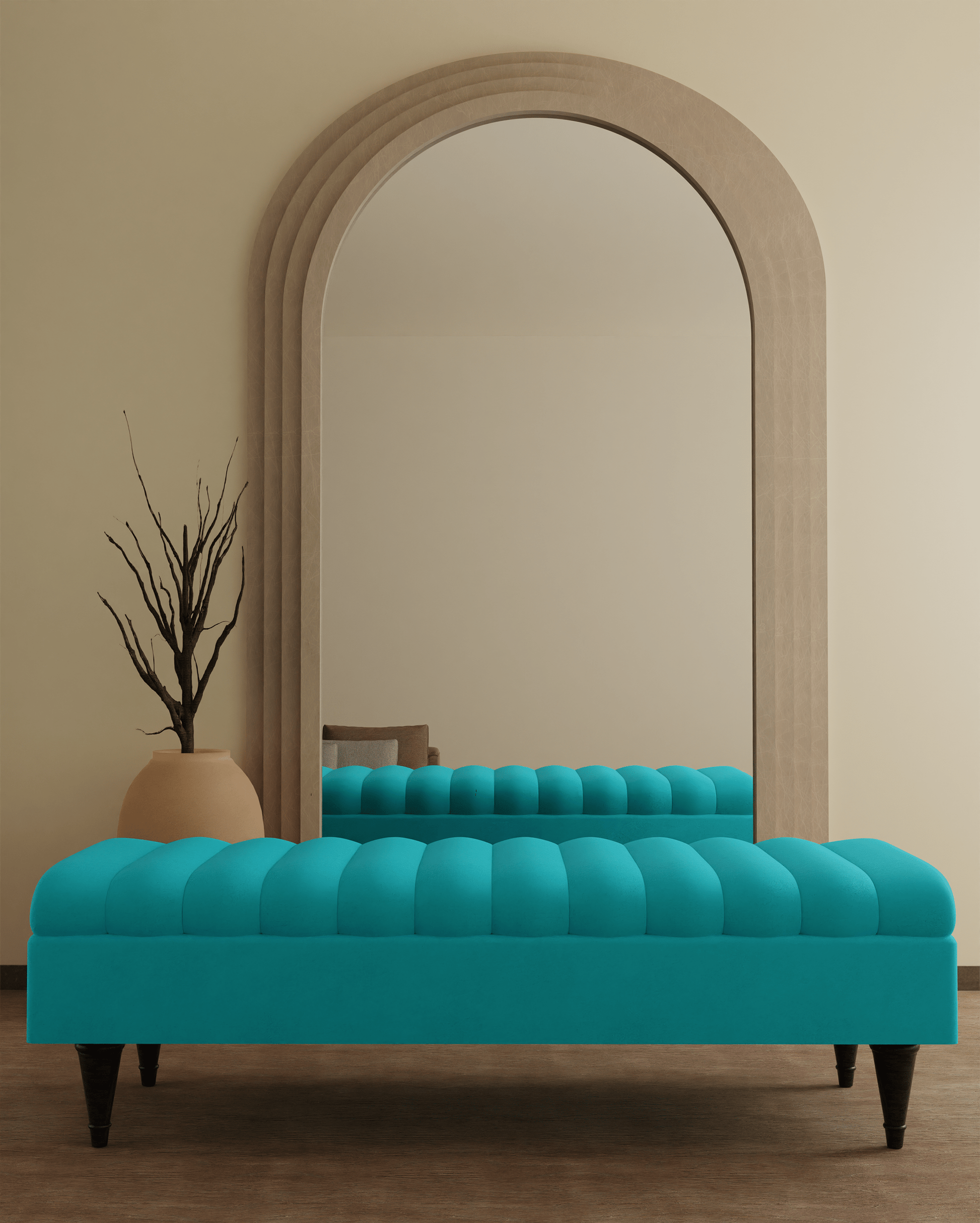 Romo Panel Ottoman storage Coffee Table Bench seat - ISTOOLS