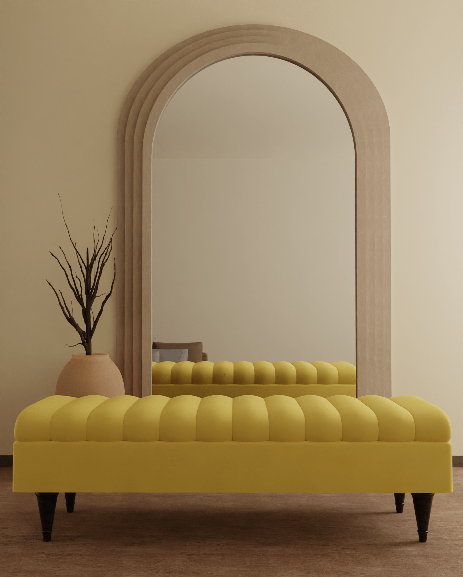 Romo Panel Ottoman storage Coffee Table Bench seat - ISTOOLS