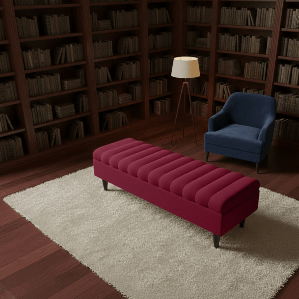 Romo Panel Storage Ottoman Bench Seat – Hidden Storage Coffee Table for Living Room UK - ISTOOLS