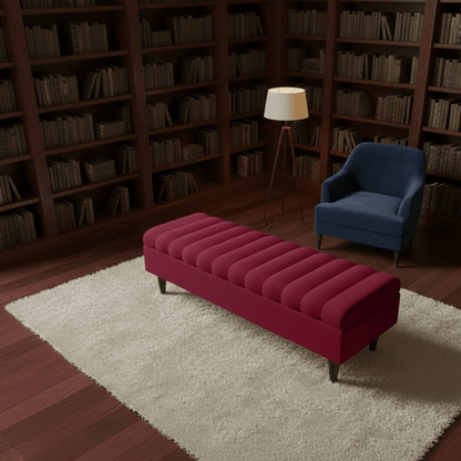 Romo Panel Storage Ottoman Bench Seat – Hidden Storage Coffee Table for Living Room UK - ISTOOLS