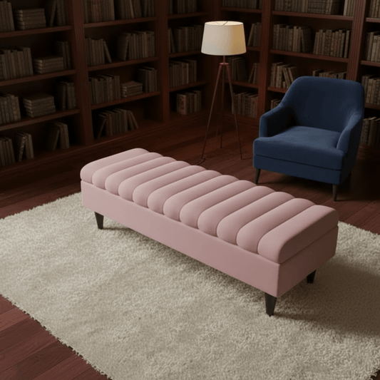 Romo Panel Storage Ottoman Bench Seat – Hidden Storage Coffee Table for Living Room UK - ISTOOLS