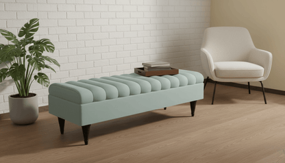 Romo Panel Storage Ottoman Bench Seat – Hidden Storage Coffee Table for Living Room UK - ISTOOLS