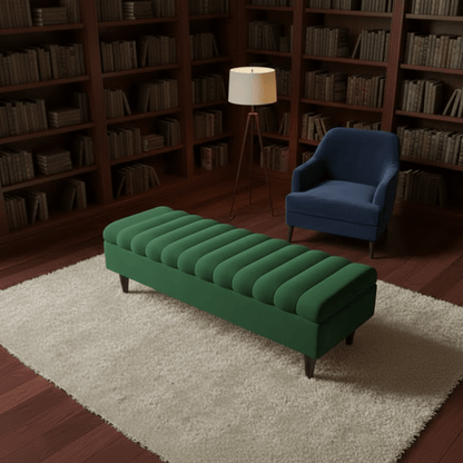 Romo Panel Storage Ottoman Bench Seat – Hidden Storage Coffee Table for Living Room UK - ISTOOLS