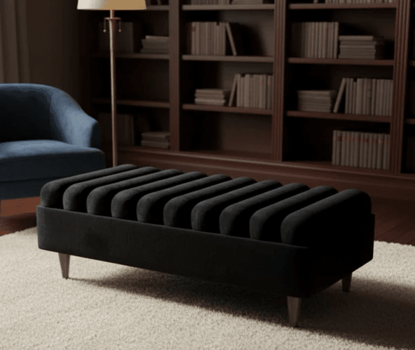 Romo Panel Storage Ottoman Bench Seat – Hidden Storage Coffee Table for Living Room UK - ISTOOLS