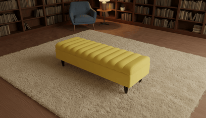 Romo Panel Storage Ottoman Bench Seat – Hidden Storage Coffee Table for Living Room UK - ISTOOLS