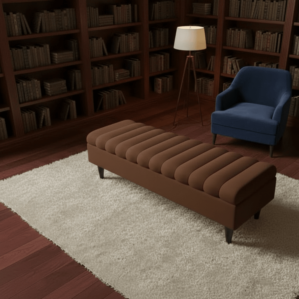 Romo Panel Storage Ottoman Bench Seat – Hidden Storage Coffee Table for Living Room UK - ISTOOLS