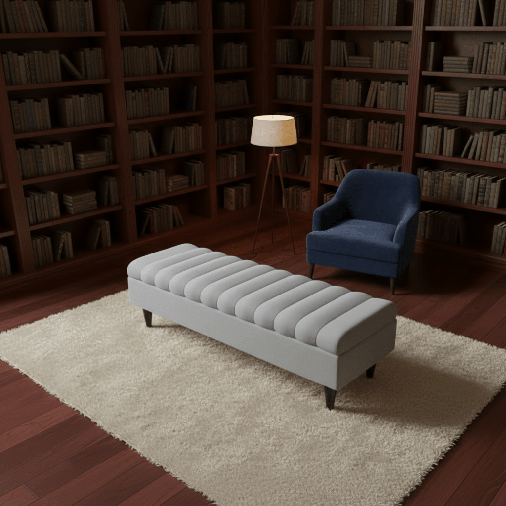 Romo Panel Storage Ottoman Bench Seat – Hidden Storage Coffee Table for Living Room UK - ISTOOLS