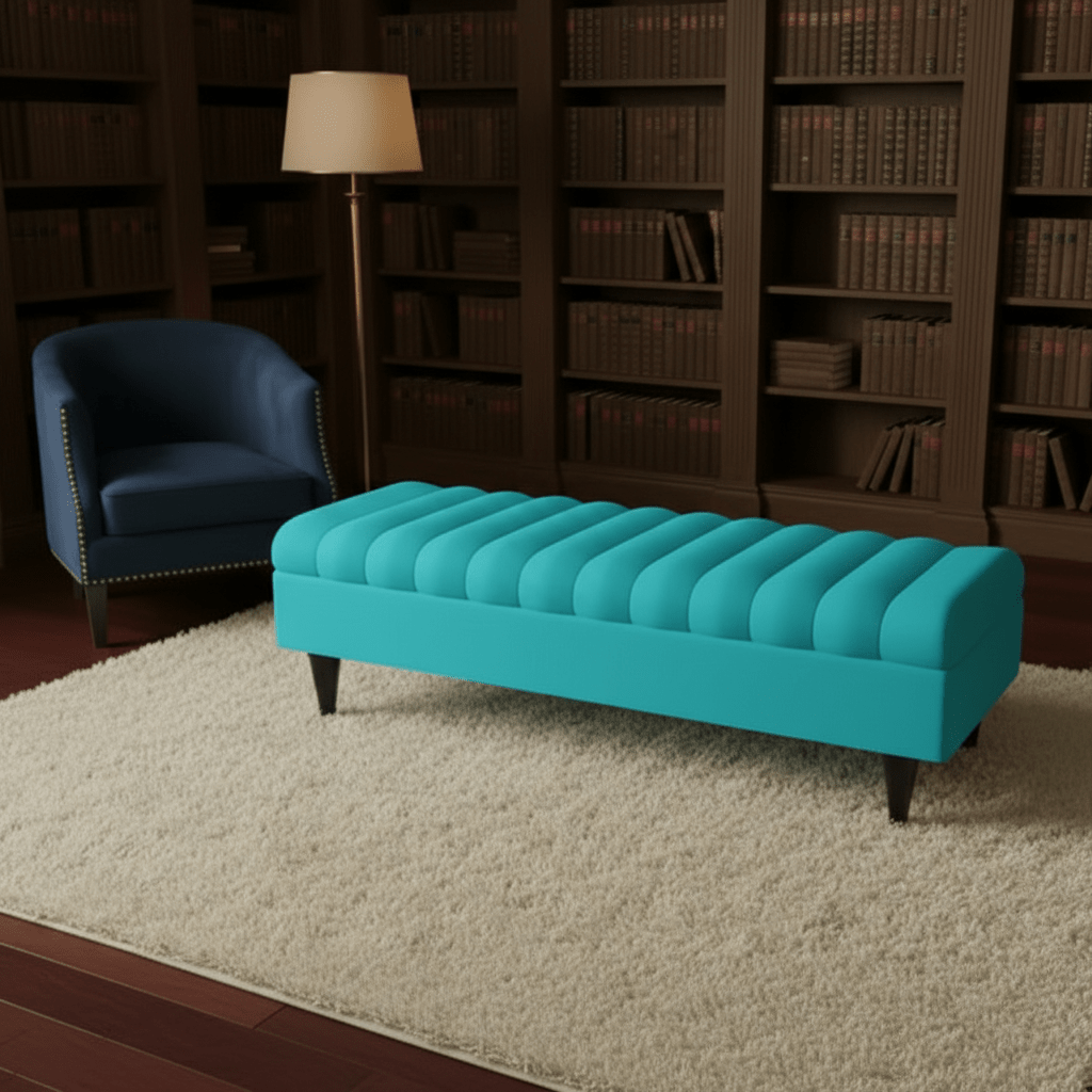 Romo Panel Storage Ottoman Bench Seat – Hidden Storage Coffee Table for Living Room UK - ISTOOLS