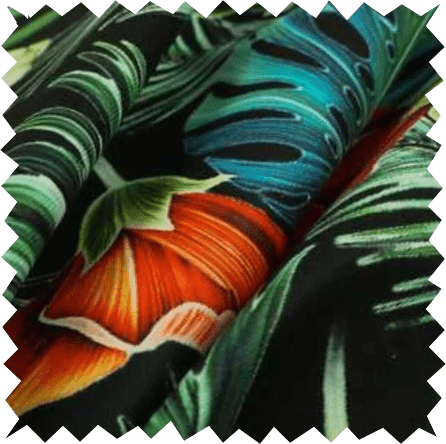 Satin green floral sample - ISTOOLS