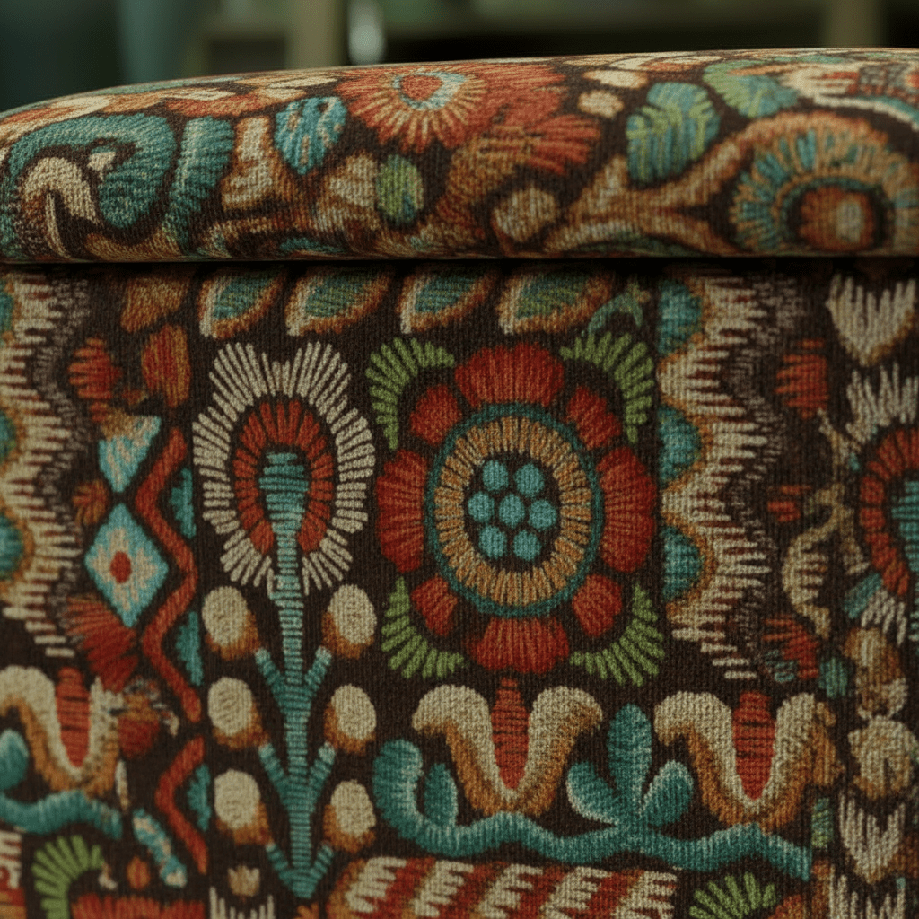 Seasonal Refresh Accent Ottoman – Bright & Bold Designer Storage Footstool for Modern Living - ISTOOLS