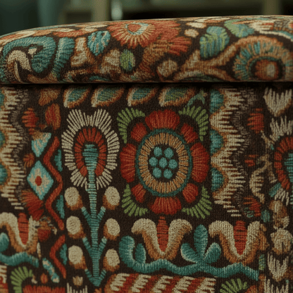 Seasonal Refresh Accent Ottoman – Bright & Bold Designer Storage Footstool for Modern Living - ISTOOLS