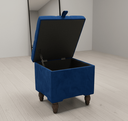 Small coffee table Storage Box | Footrest with Storage | Pouffe - ISTOOLS