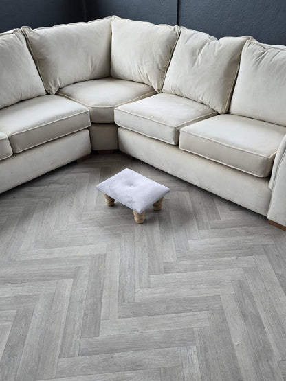 Small footrest pouffe handmade - ISTOOLS