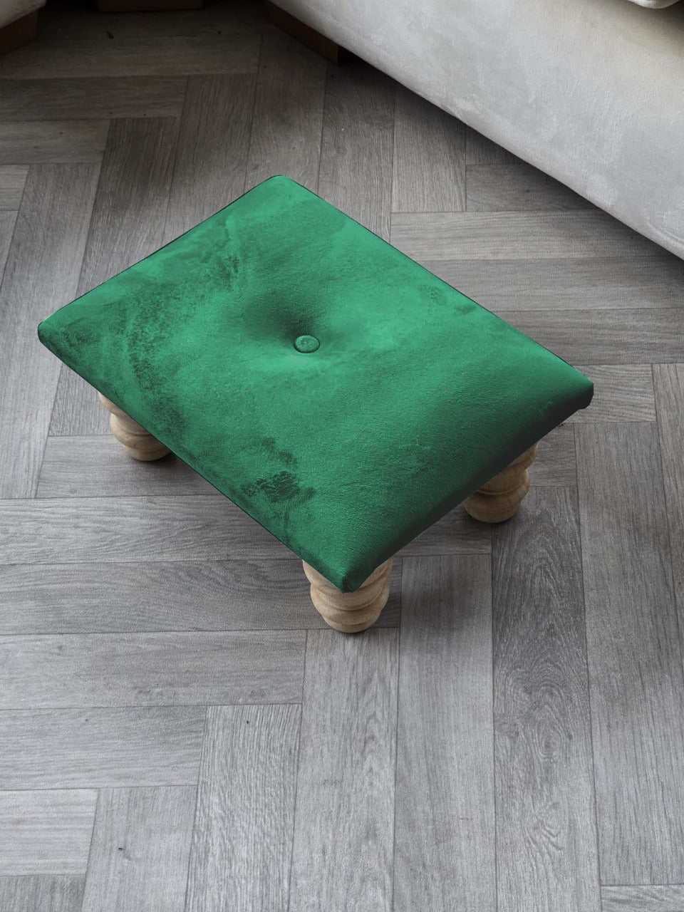 Small footrest pouffe handmade - ISTOOLS