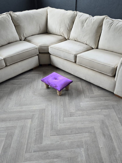 Small footrest pouffe handmade - ISTOOLS