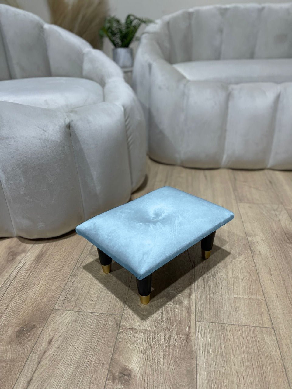 Small footrest pouffe handmade - ISTOOLS