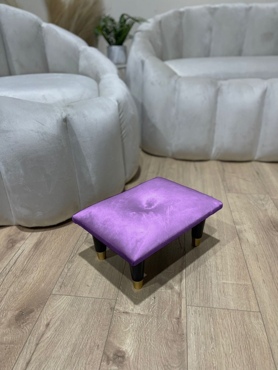 Small footrest pouffe handmade - ISTOOLS