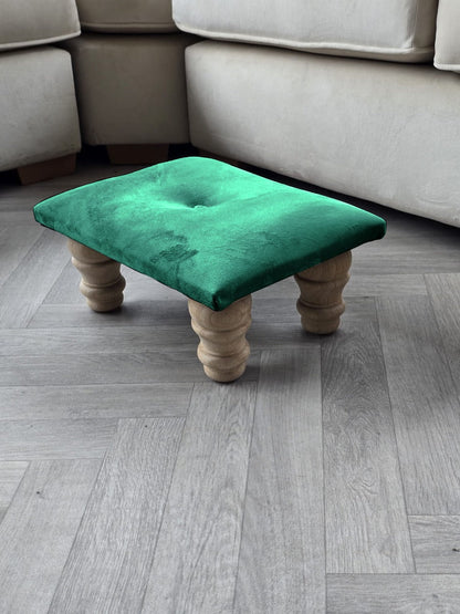 Small footrest pouffe handmade - ISTOOLS