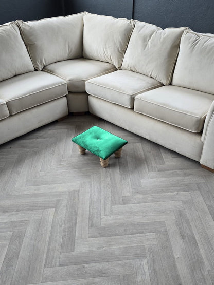 Small footrest pouffe handmade - ISTOOLS