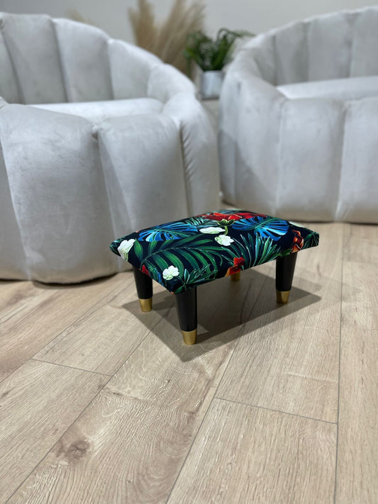 Small forrest floral footrest pouffe - ISTOOLS