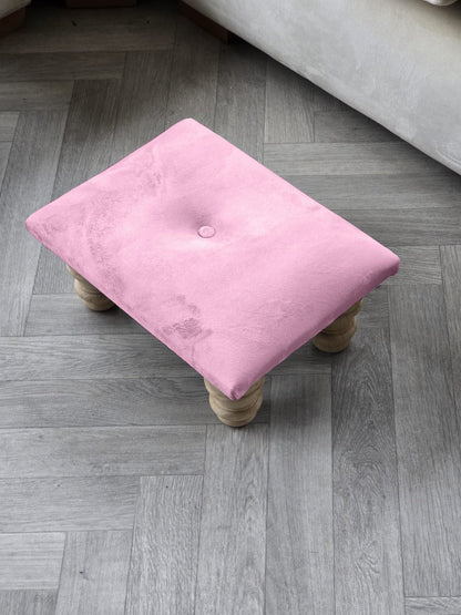 Small pink footrest pouffe - ISTOOLS