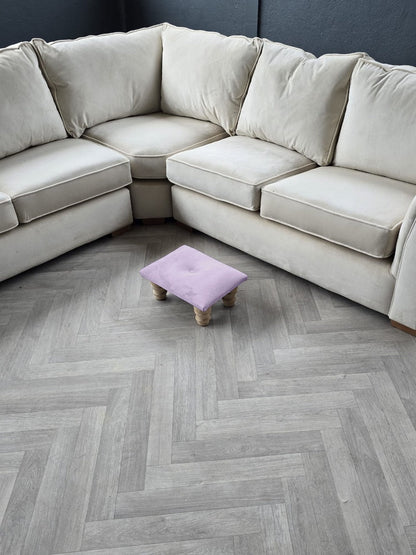 Small pink footrest pouffe - ISTOOLS