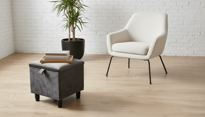 Small Plain Lid Storage Box – Dark Grey | Stackable Plastic Storage for Home & Office UK - ISTOOLS