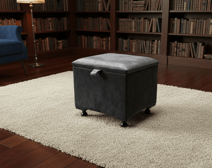 Small Plain Lid Storage Box – Dark Grey | Stackable Plastic Storage for Home & Office UK - ISTOOLS