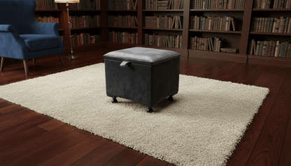 Small Plain Lid Storage Box – Dark Grey | Stackable Plastic Storage for Home & Office UK - ISTOOLS