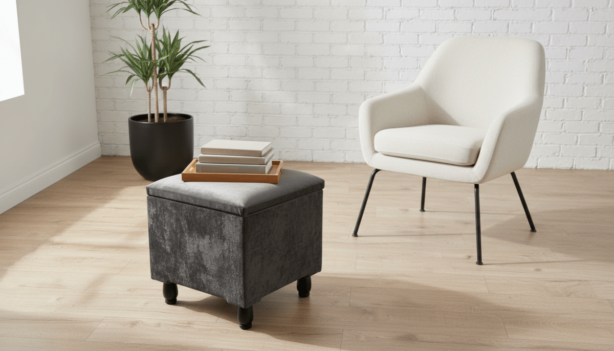 Small Plain Lid Storage Box – Dark Grey | Stackable Plastic Storage for Home & Office UK - ISTOOLS