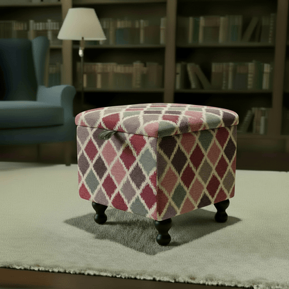 Small Storage Ottoman – Multi - Purpose Coffee Table & Footstool - ISTOOLS