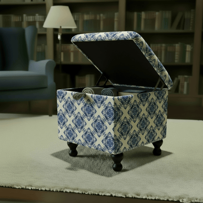 Small Storage Ottoman – Multi - Purpose Coffee Table & Footstool - ISTOOLS