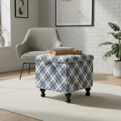 Small Storage Ottoman – Multi - Purpose Coffee Table & Footstool - ISTOOLS