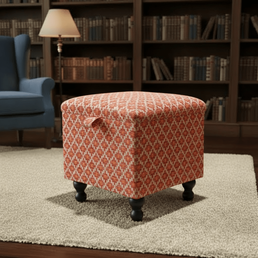 Small Storage Ottoman – Multi - Purpose Coffee Table & Footstool - ISTOOLS