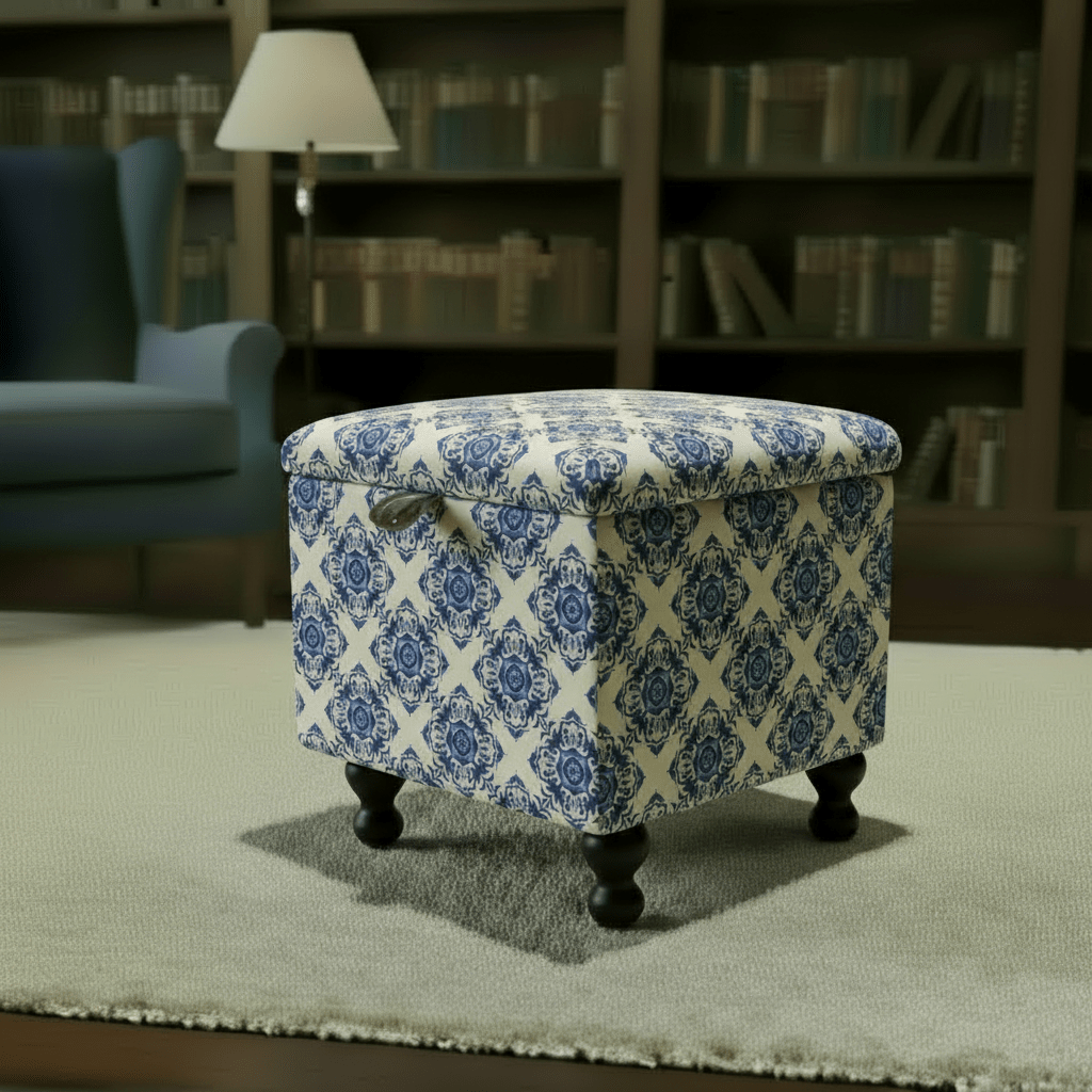 Small Storage Ottoman – Multi - Purpose Coffee Table & Footstool - ISTOOLS