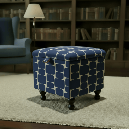 Small Storage Ottoman – Multi - Purpose Coffee Table & Footstool - ISTOOLS
