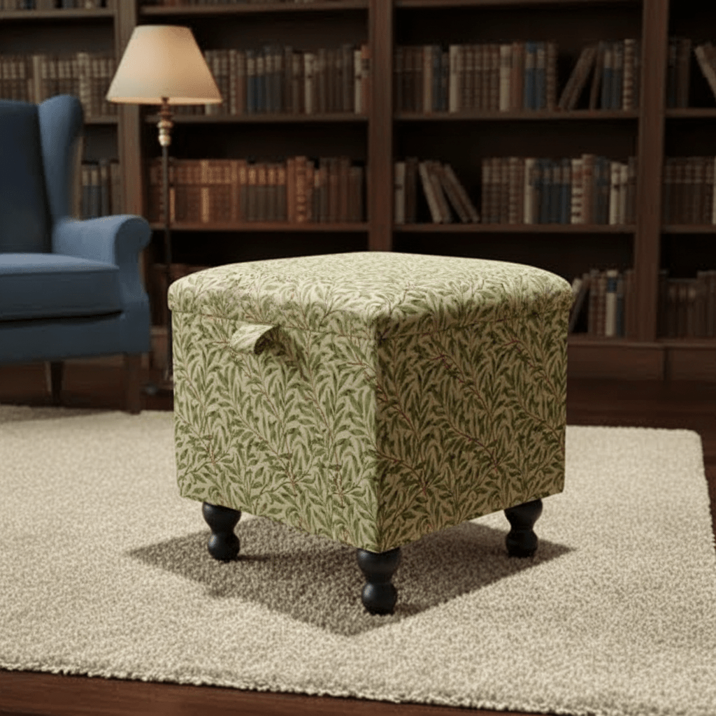 Small Storage Ottoman – Multi - Purpose Coffee Table & Footstool - ISTOOLS